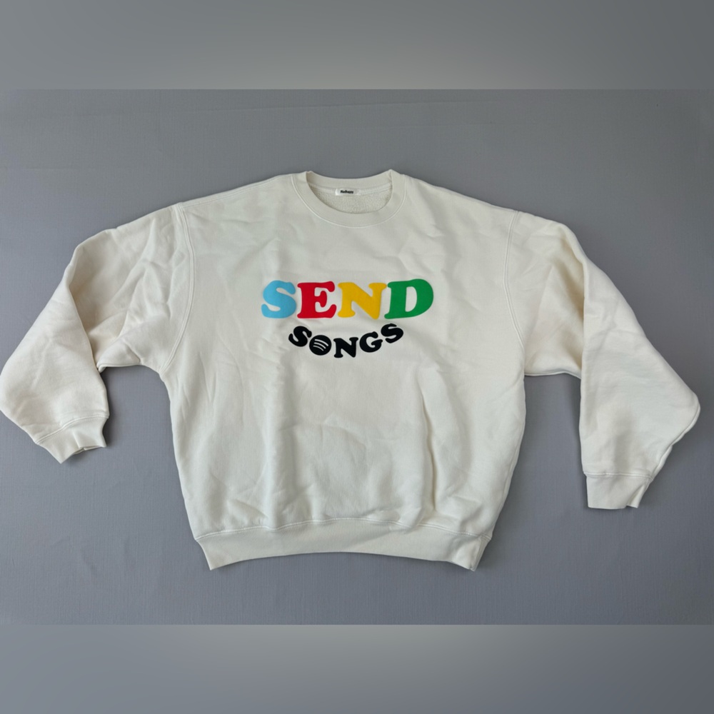 Madhappy x Spotify Crewneck Sweatshirt (Large) Send Songs NEW